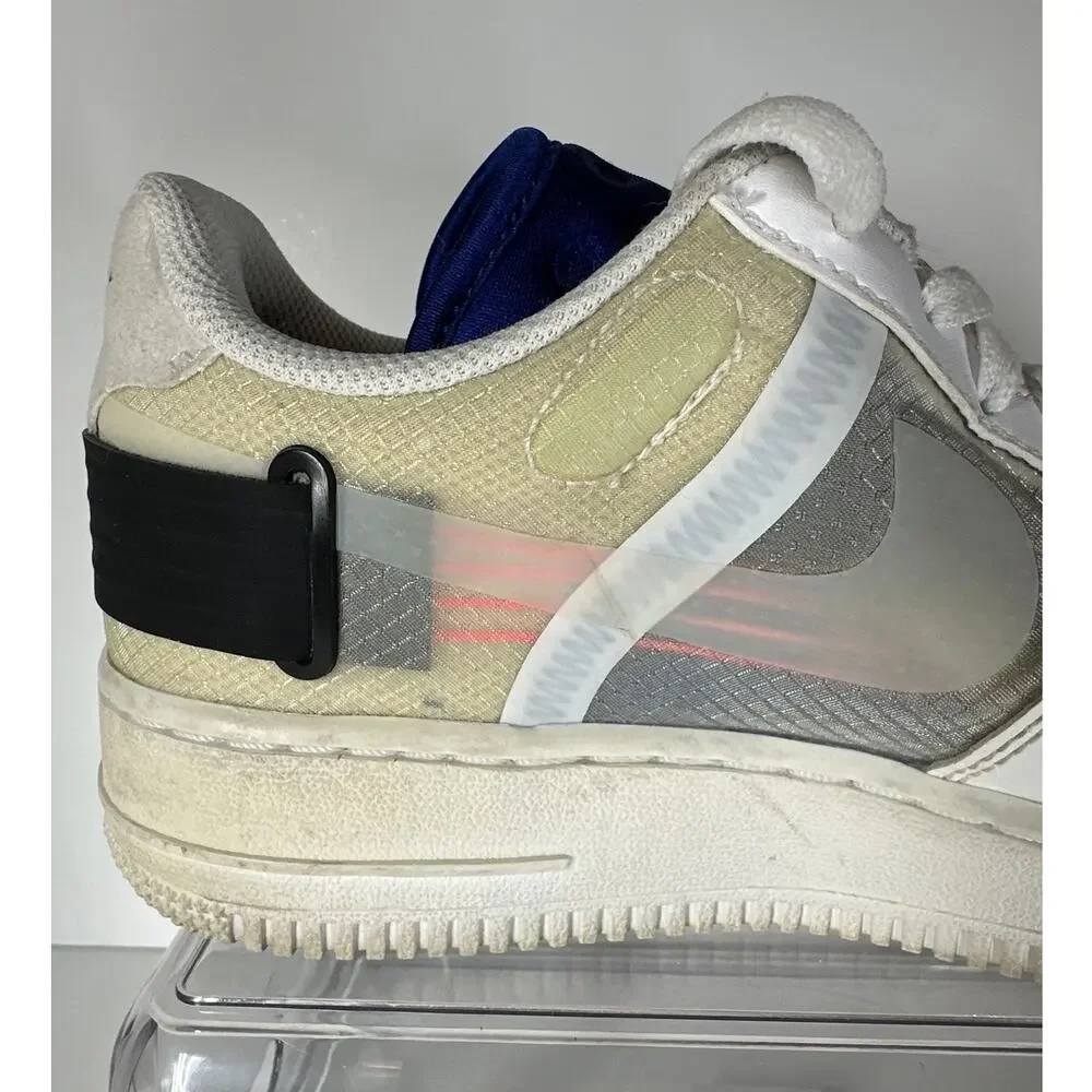 Nike Air Force 1 Low Drop Type Sneakers White Size 6Y W 7.5 M 6 Leather BQ4793